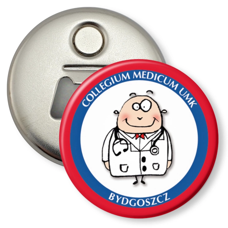przypinka otwieracz-magnes Lekarz Collegium Medicum