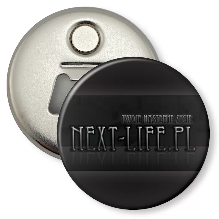 przypinka otwieracz-magnes NextLife.pl
