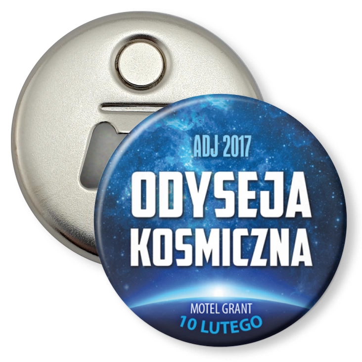 przypinka otwieracz-magnes Odyseja Kosmiczna