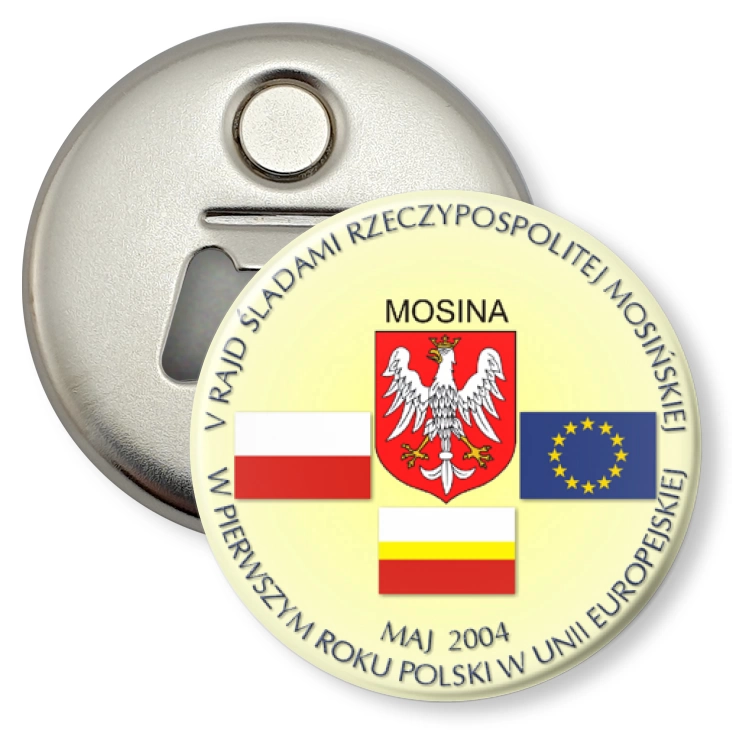 przypinka otwieracz-magnes V Śladami Historii Rzeczypospolitej Mosińskiej