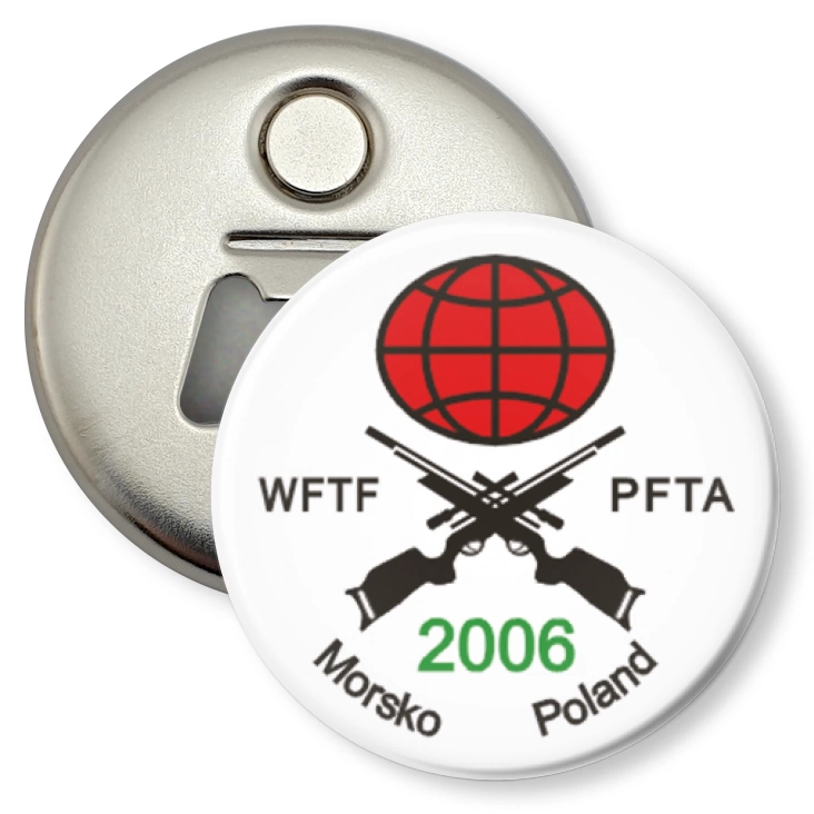 przypinka otwieracz-magnes WFTF PFTA Morsko