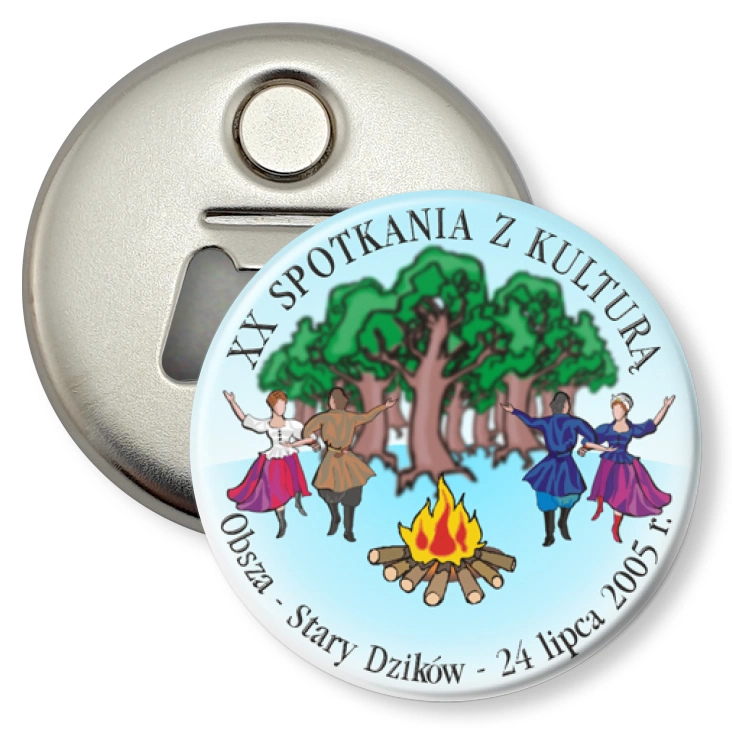 przypinka otwieracz-magnes XX Spotkanie z Kulturą
