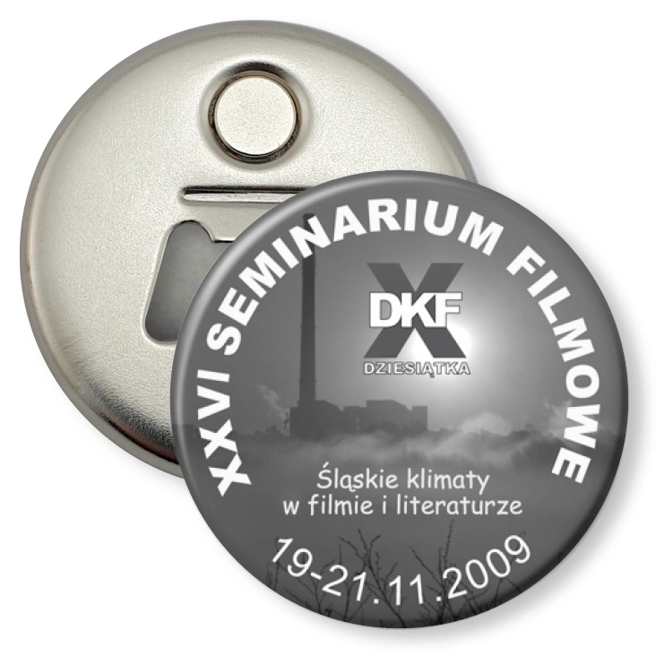 przypinka otwieracz-magnes XXVI Seminarium Filmowe