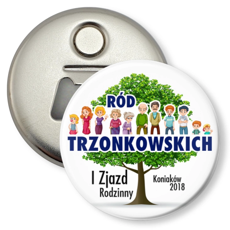 przypinka otwieracz-magnes Zjazd Rodzinny