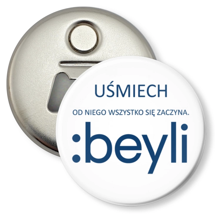 przypinka otwieracz-magnes :beyli