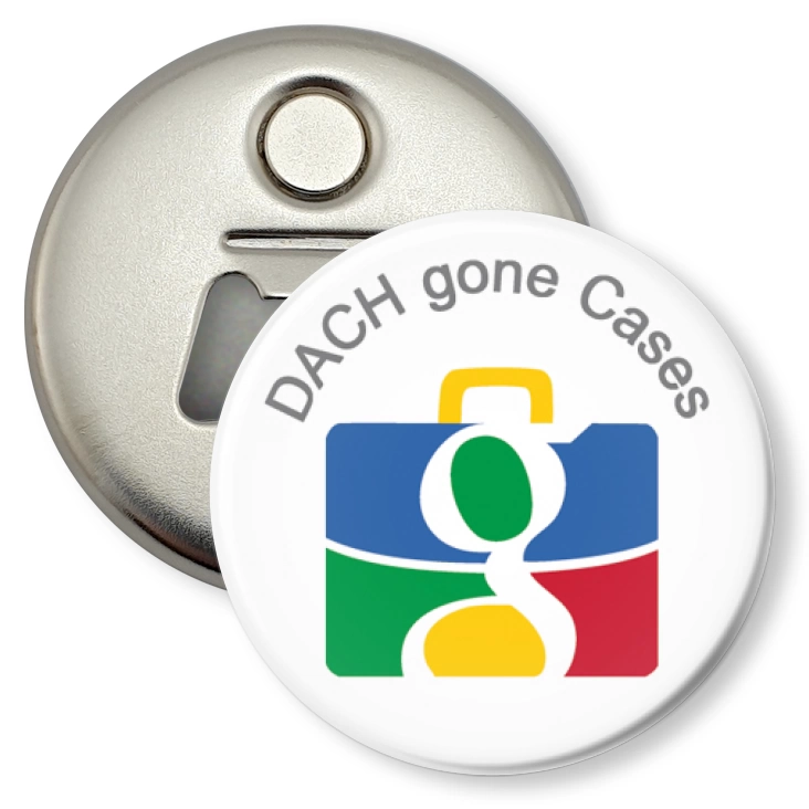 przypinka otwieracz-magnes DACH gone Cases