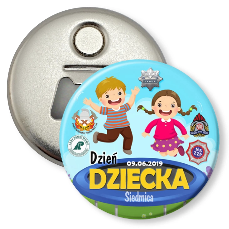 przypinka otwieracz-magnes Dzień Dziecka 2018