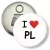 Przypinka otwieracz-magnes I love PL