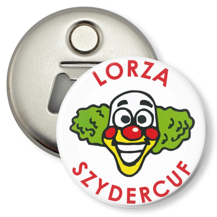 przypinka otwieracz-magnes Lorza szydercuf