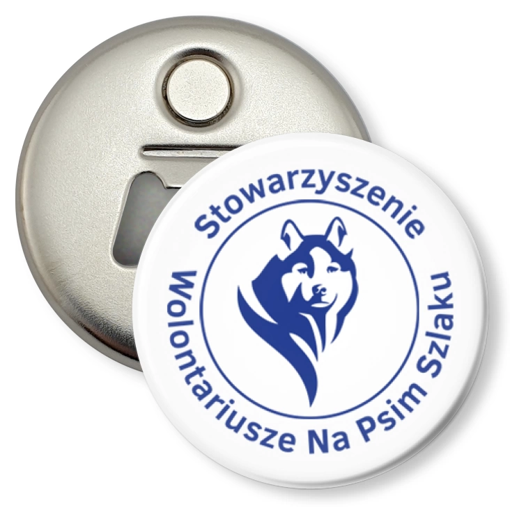 przypinka otwieracz-magnes Na pism szlaku