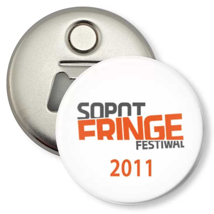 przypinka otwieracz-magnes Sopot Fringe 2011