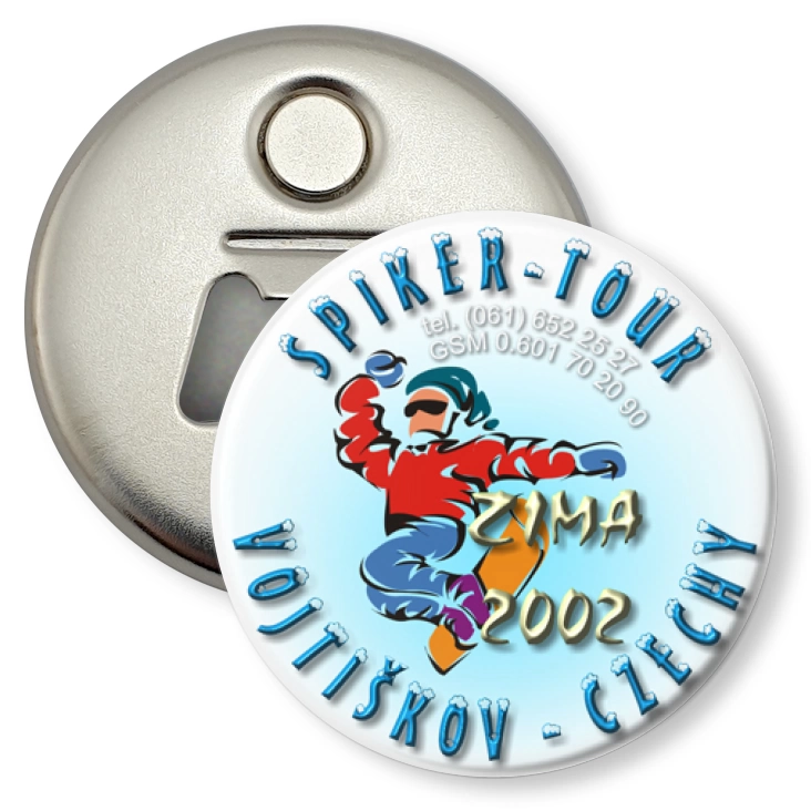 przypinka otwieracz-magnes Spiker-Tour Czechy
