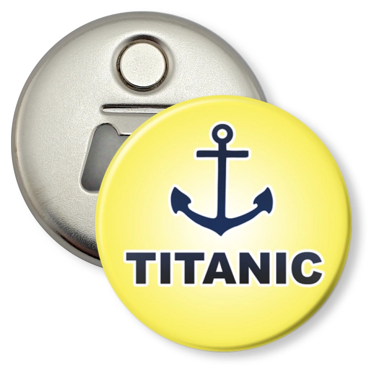 przypinka otwieracz-magnes TITANIC