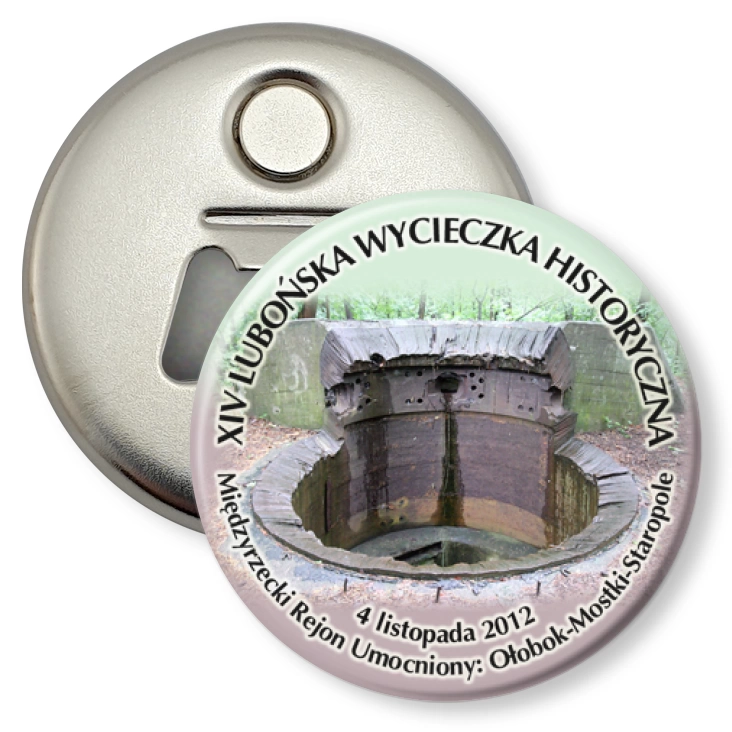 przypinka otwieracz-magnes XIV Lubońska Wycieczka Historyczna