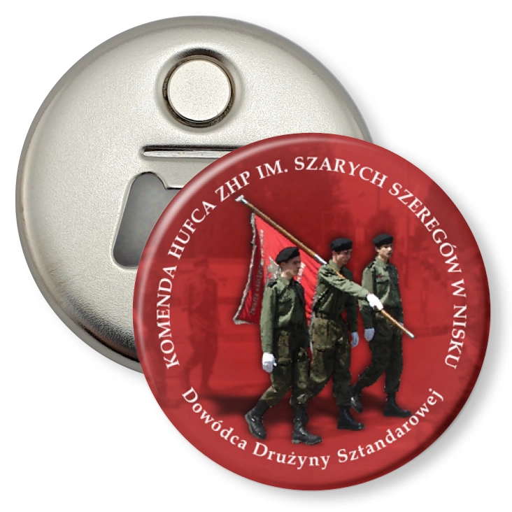przypinka otwieracz-magnes ZHP Nisko C