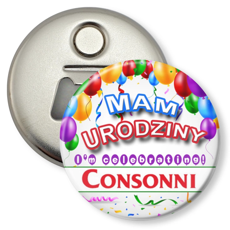przypinka otwieracz-magnes CONSONNI
