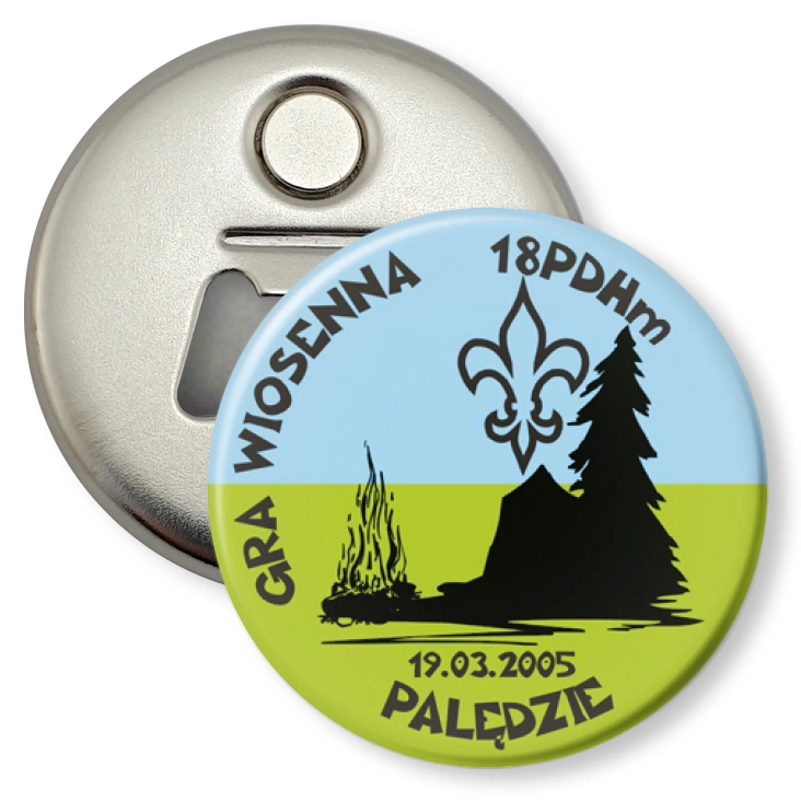 przypinka otwieracz-magnes Gra Wiosenna