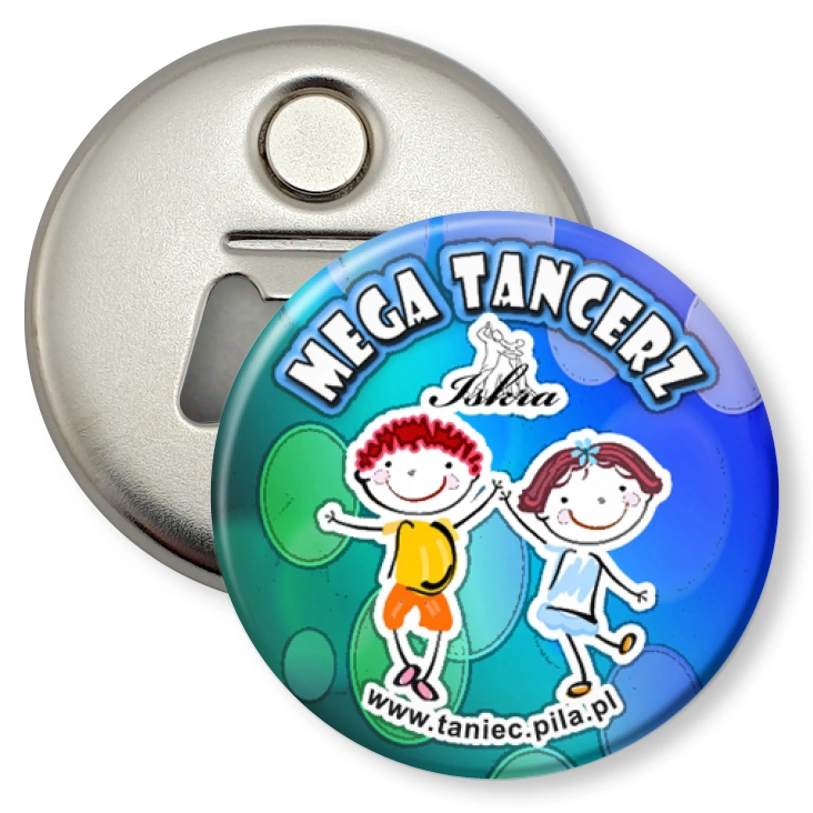 przypinka otwieracz-magnes Iskra - Mega Tancerz