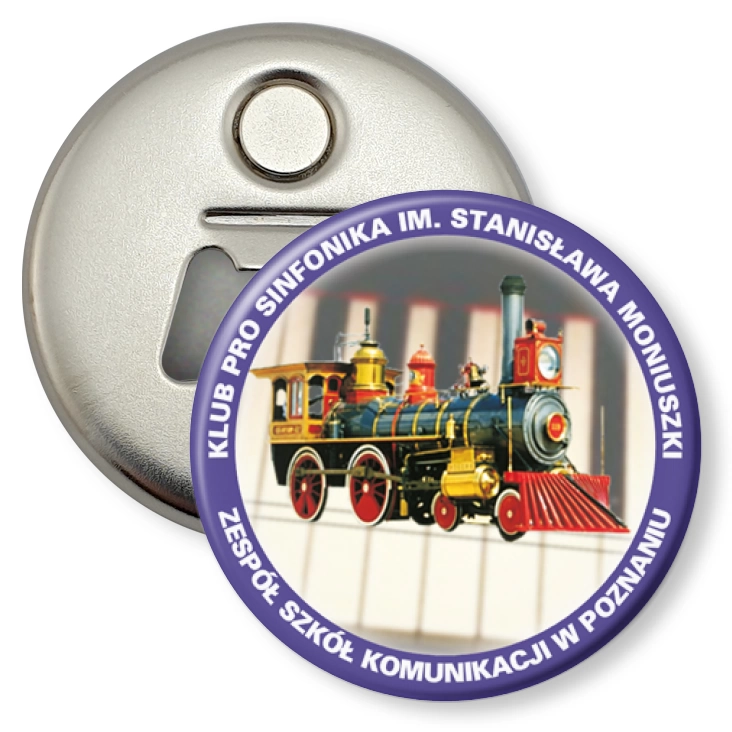 przypinka otwieracz-magnes Klub Pro Sinfonika