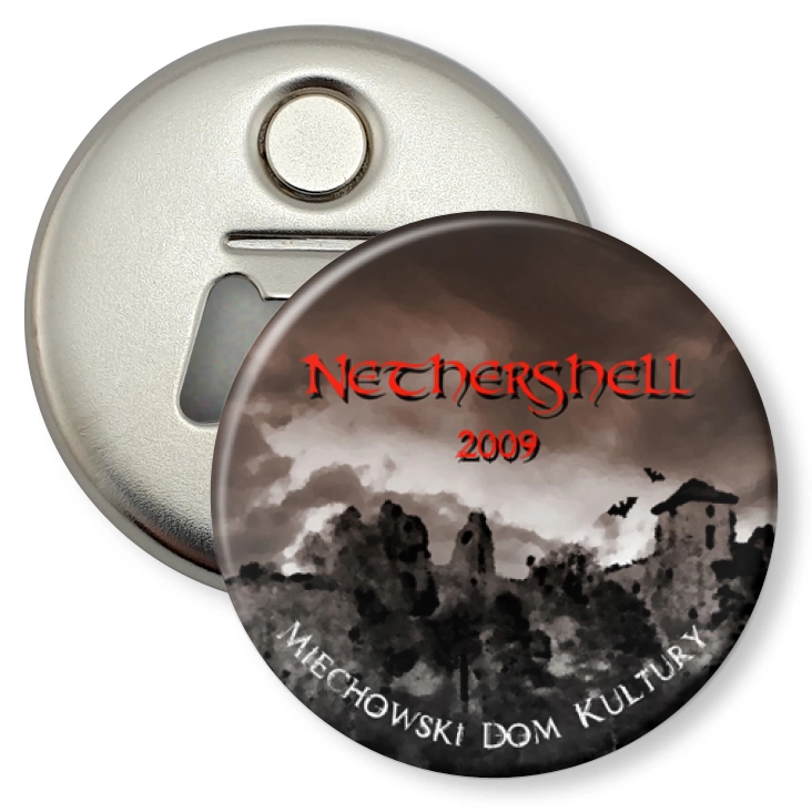 przypinka otwieracz-magnes Nethershell 2009