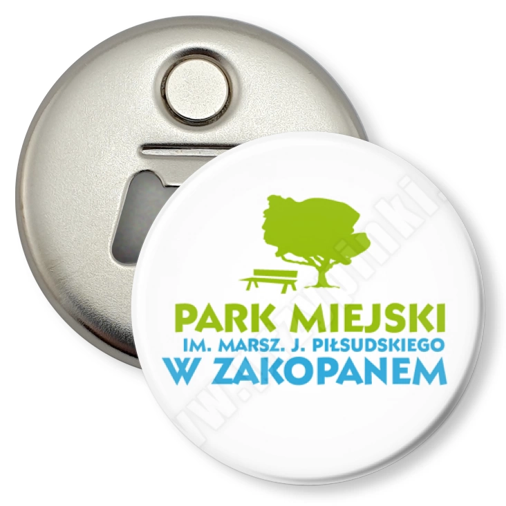 przypinka otwieracz-magnes Park Miejski w Zakopanem