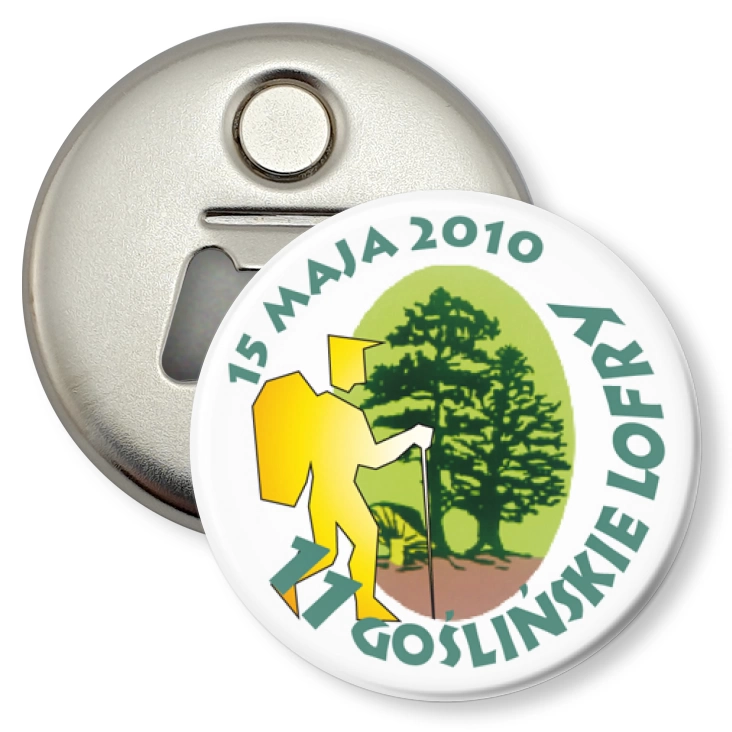 przypinka otwieracz-magnes 11 Goślińskie Lofry