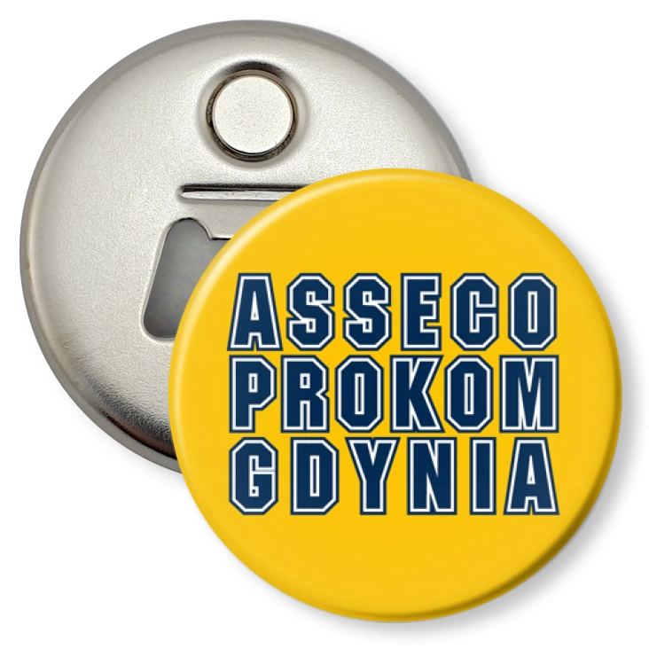 przypinka otwieracz-magnes Asseco Prokom Gdynia A
