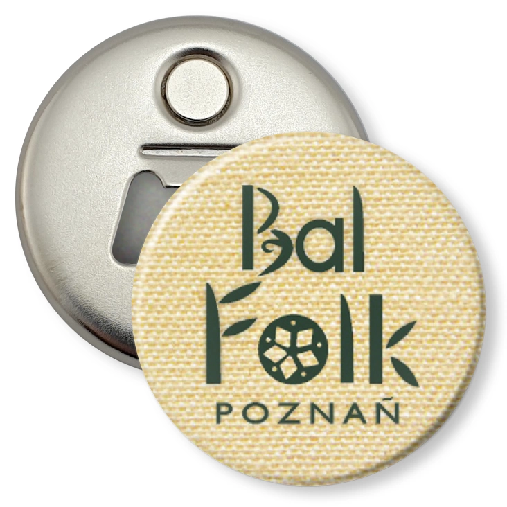 przypinka otwieracz-magnes Bal Folk