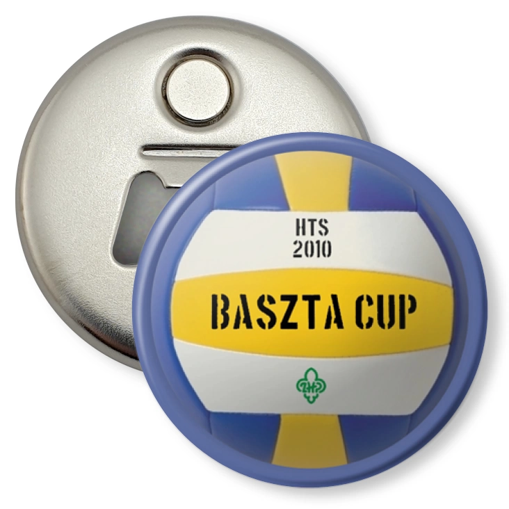 przypinka otwieracz-magnes Baszta Cup
