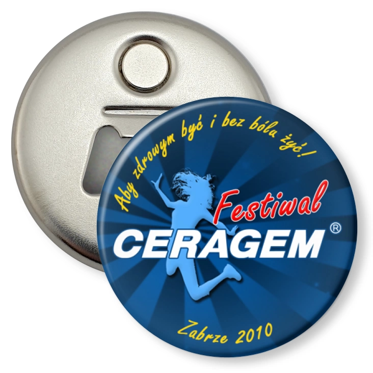 przypinka otwieracz-magnes Ceragem