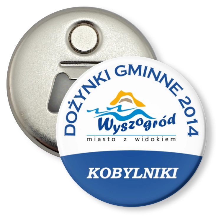 przypinka otwieracz-magnes Dożynki Gminne - Kobylniki 2014