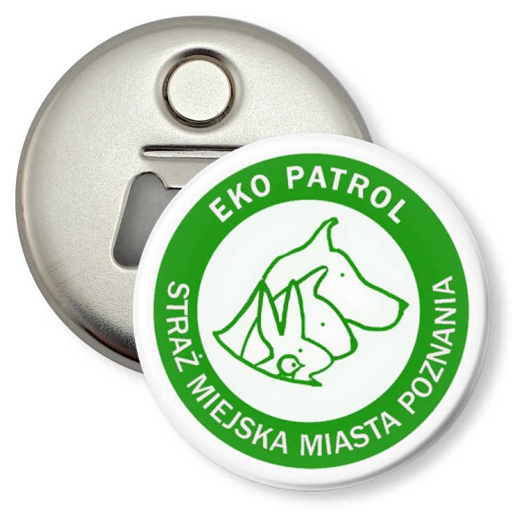 przypinka otwieracz-magnes Eko Patrol