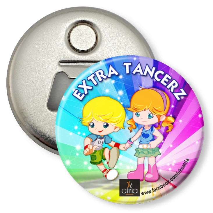 przypinka otwieracz-magnes Extra Tancerz