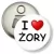 Przypinka otwieracz-magnes I love Żory