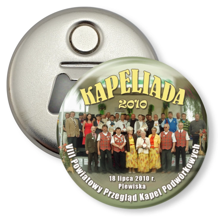 przypinka otwieracz-magnes Kapeliada 2010