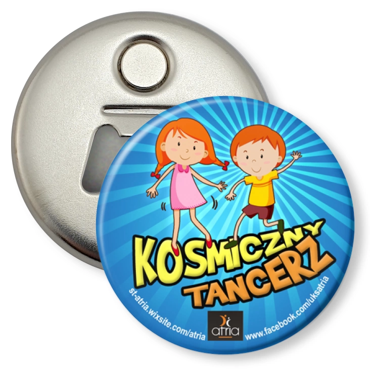 przypinka otwieracz-magnes Kosmiczny Tancerz