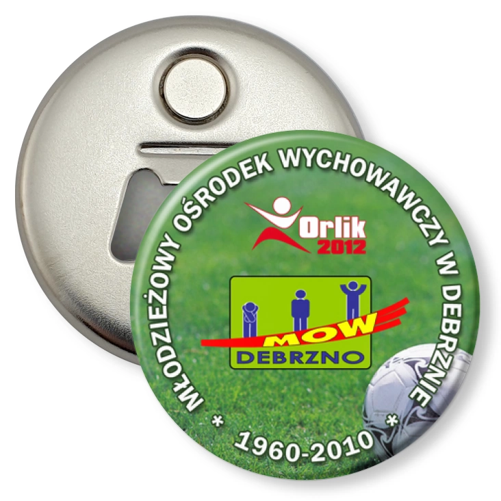 przypinka otwieracz-magnes Orlik Debrzno MOW