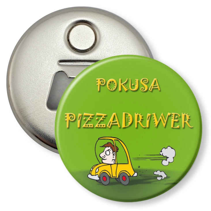 przypinka otwieracz-magnes Pizzadriwer