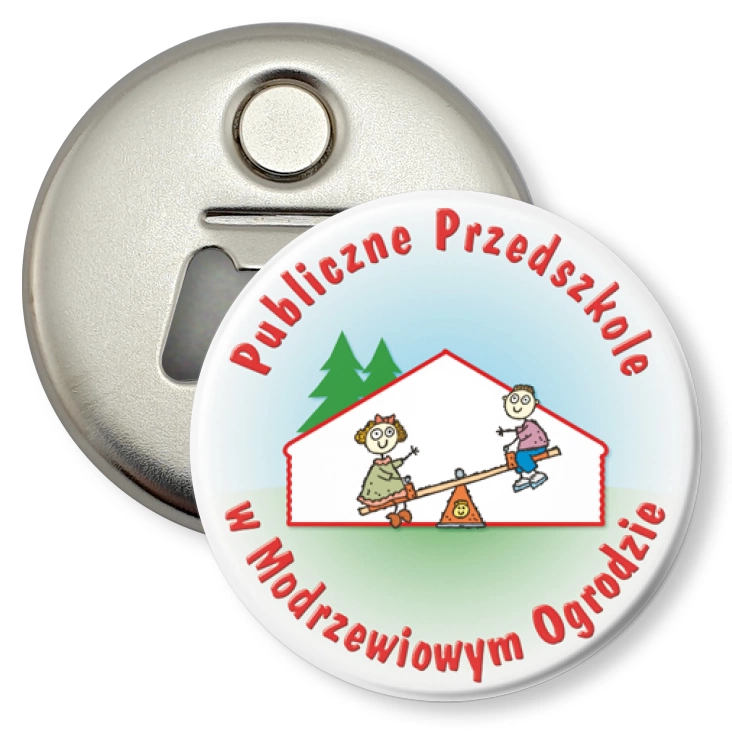 przypinka otwieracz-magnes Publiczne Przedszkole - Pawłowice