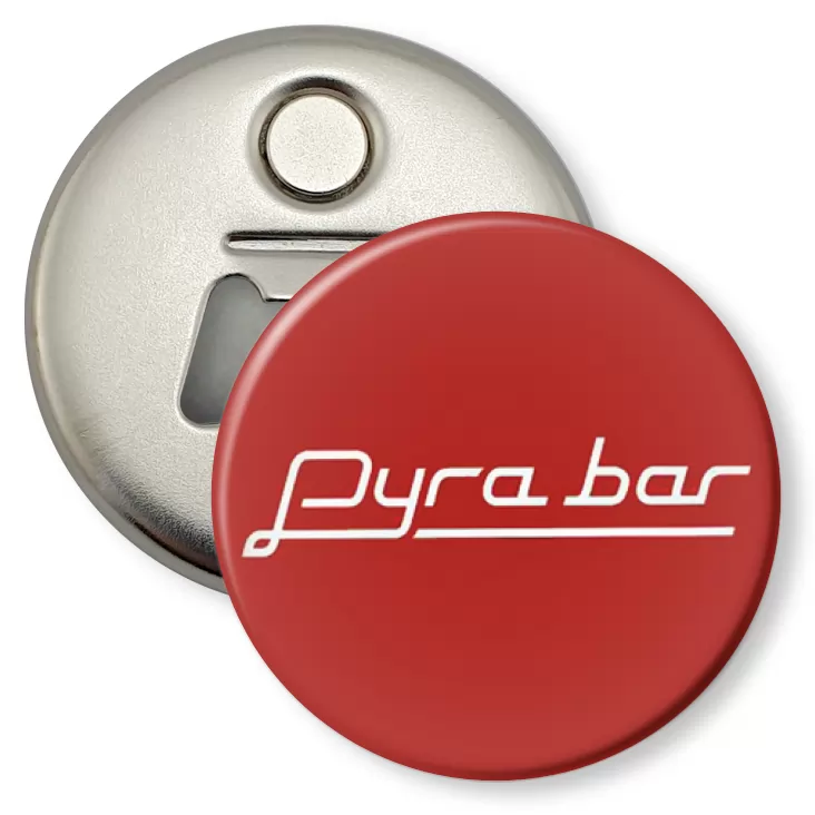 przypinka otwieracz-magnes Pyra bar