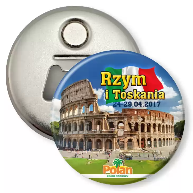 przypinka otwieracz-magnes Rzym i Toskania