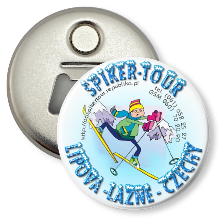 przypinka otwieracz-magnes Spiker-Tour Czechy