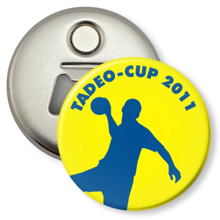 przypinka otwieracz-magnes Tadeo-Cup 2011
