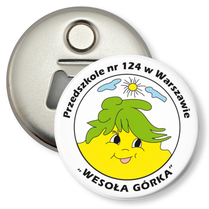 przypinka otwieracz-magnes Wesoła Górka