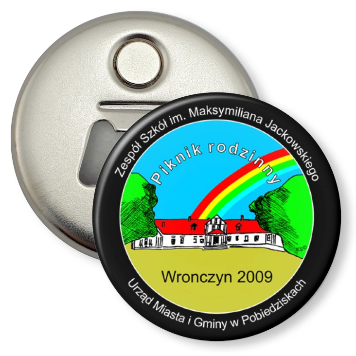 przypinka otwieracz-magnes Wronczyn 2009