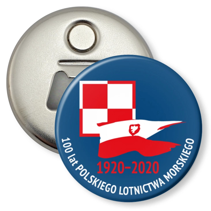 przypinka otwieracz-magnes 100 lat Polskiego Lotnictwa Morskiego