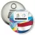 Przypinka otwieracz-magnes 300 dni do Euro - II Piłkarska Gra Miejska - Holandia