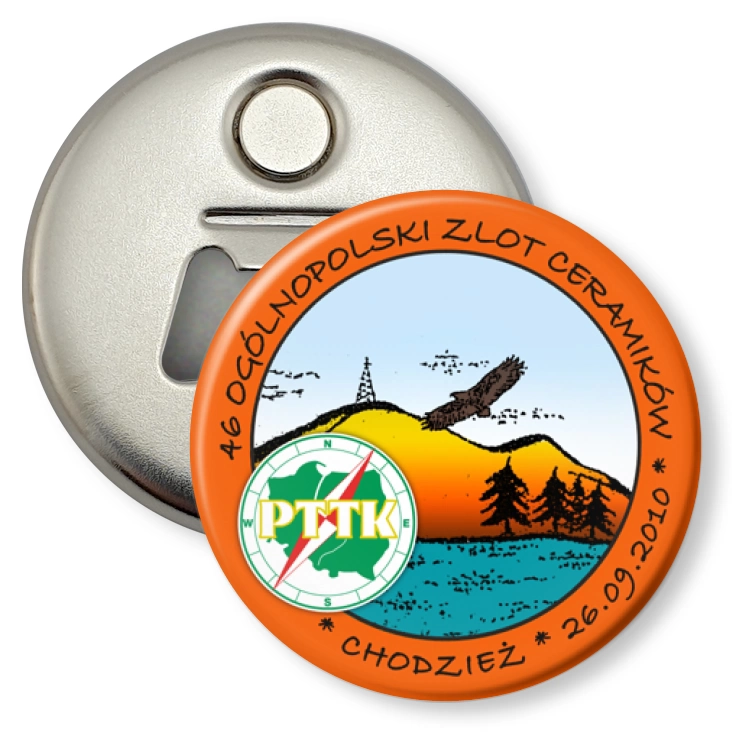 przypinka otwieracz-magnes 46 Ogólnopolski Zlot Ceramików