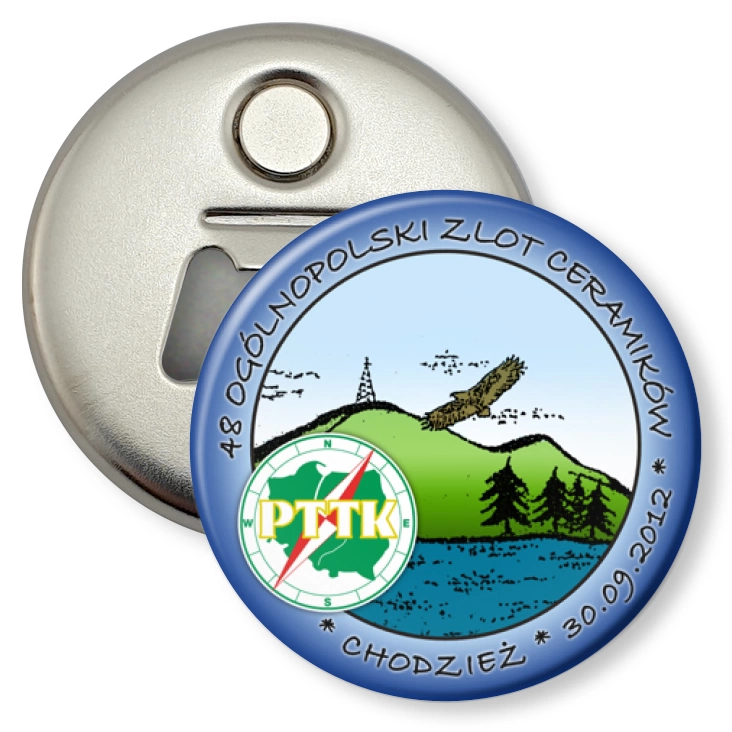 przypinka otwieracz-magnes 48 Ogólnopolski Zlot Ceramików