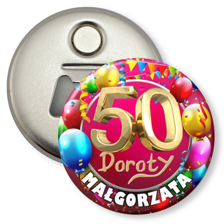 przypinka otwieracz-magnes 50 Doroty